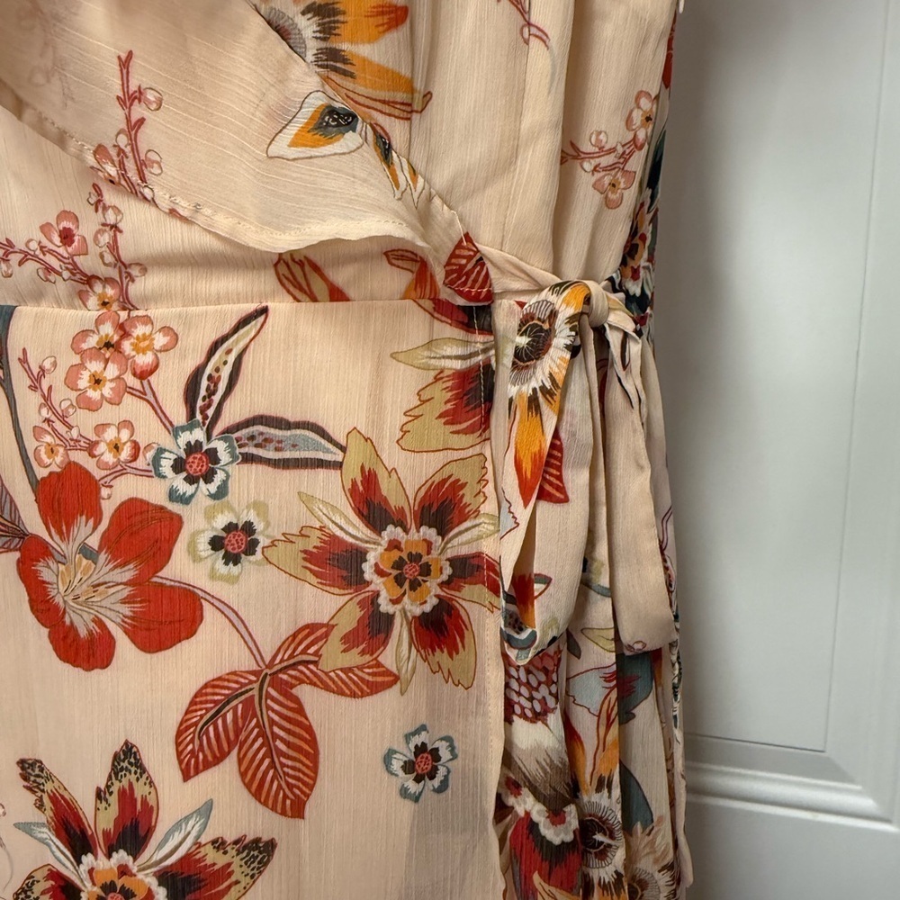 Sanctuary Jolynn Floral Faux Wrap Midi Dress NWT 14 - Picture 8 of 12